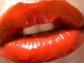 Gif animé bouche rouge